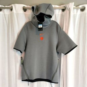 Clemson Short Sleeve Performance Hoodie AO5855 NWT